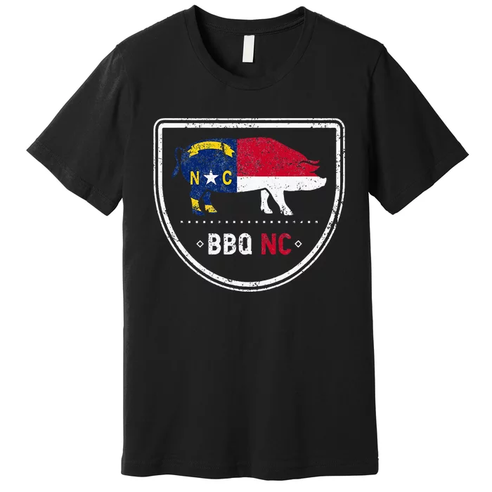 North Carolina State Flag Bbq Nc Premium T-Shirt