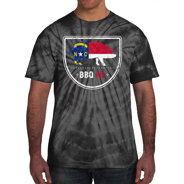 North Carolina State Flag Bbq Nc Tie-Dye T-Shirt