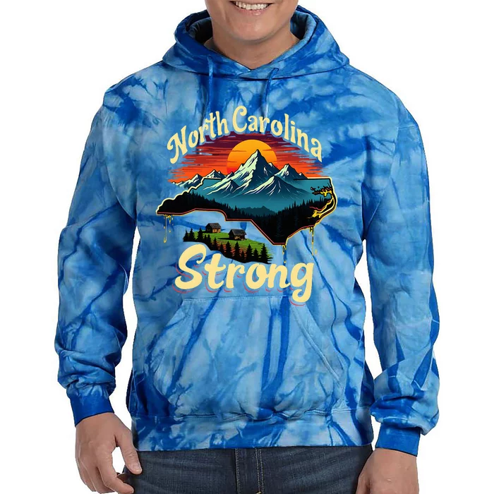 North Carolina Strong Strong Nc State Support For Carolina Tie Dye Hoodie