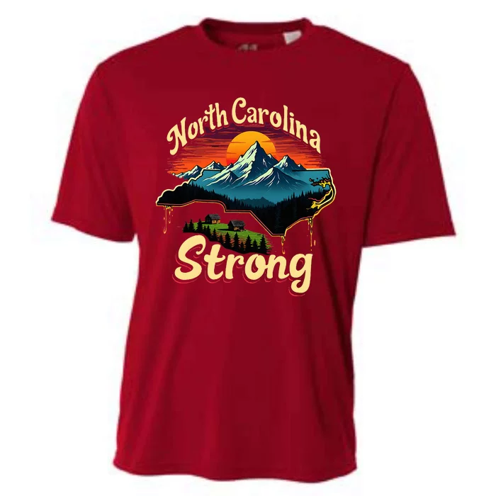 North Carolina Strong Strong Nc State Support For Carolina Cooling Performance Crew T-Shirt