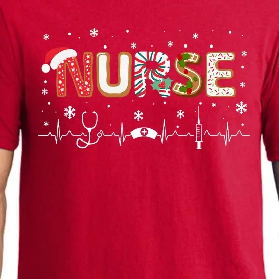 Nurse Christmas Stethoscope Xmas Holiday Season Pajama Set