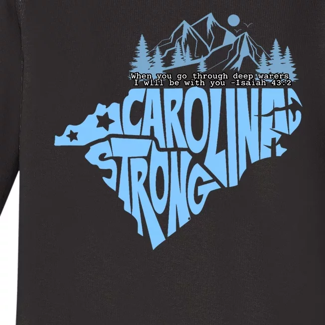 North Carolina Stronger Together Baby Long Sleeve Bodysuit