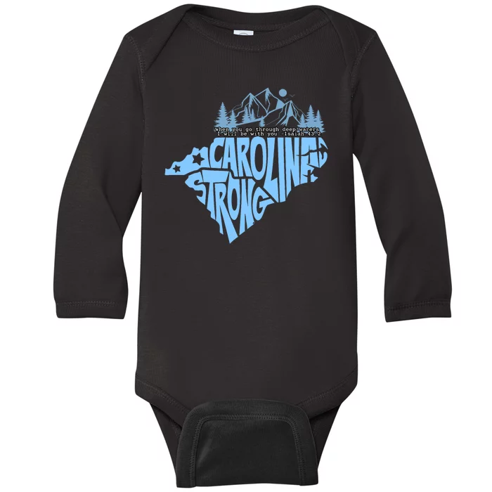 North Carolina Stronger Together Baby Long Sleeve Bodysuit