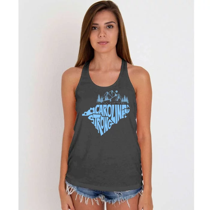 North Carolina Stronger Together Women's Knotted Racerback Tank