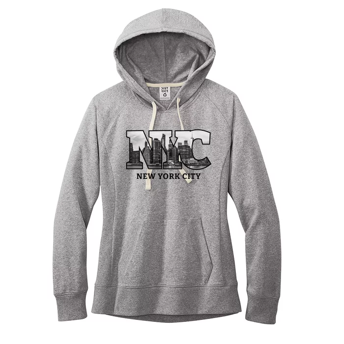 Nyc City Skyline Of Downtown New York City New York Women's Fleece Hoodie