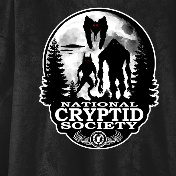 National Cryptid Society Mothman Hooded Wearable Blanket