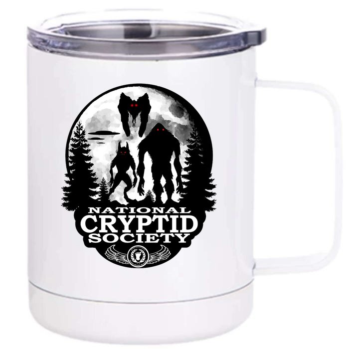 National Cryptid Society Mothman Front & Back 12oz Stainless Steel Tumbler Cup