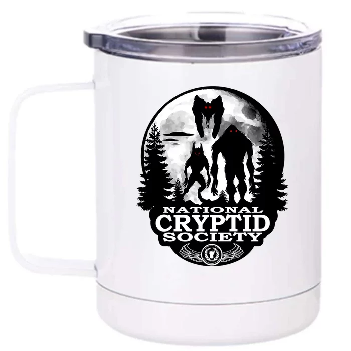 National Cryptid Society Mothman Front & Back 12oz Stainless Steel Tumbler Cup