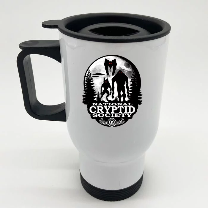 National Cryptid Society Mothman Front & Back Stainless Steel Travel Mug