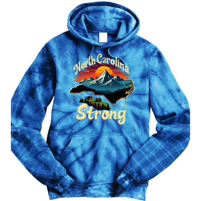 North Carolina Strong Strong Nc State Support For Carolina Tie Dye Hoodie