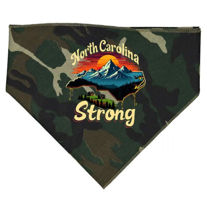 North Carolina Strong Strong Nc State Support For Carolina USA-Made Doggie Bandana