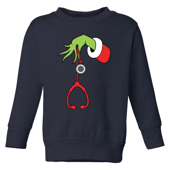 Nurse Christmas Stethoscope Nurses Xmas Pajamas Pjs Women Toddler Sweatshirt