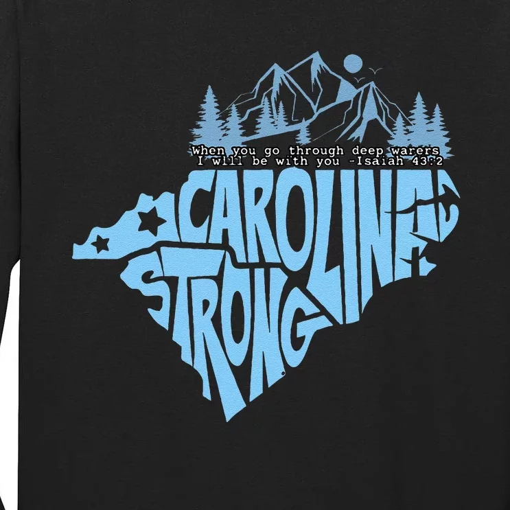 North Carolina Stronger Together Gift Tall Long Sleeve T-Shirt