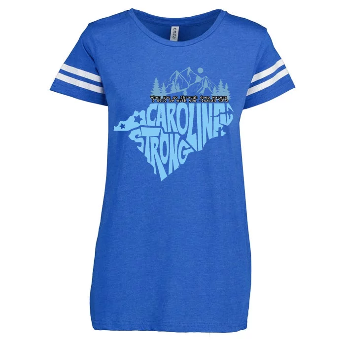 North Carolina Stronger Together Gift Enza Ladies Jersey Football T-Shirt