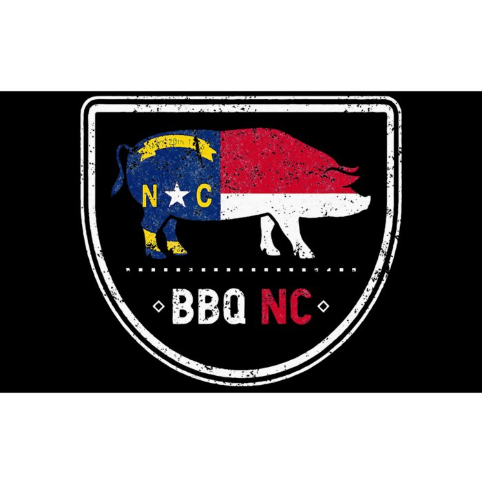 North Carolina State Flag BBQ NC Bumper Sticker