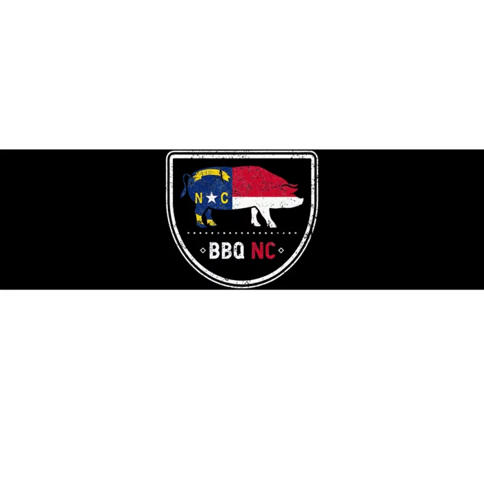 North Carolina State Flag BBQ NC Bumper Sticker