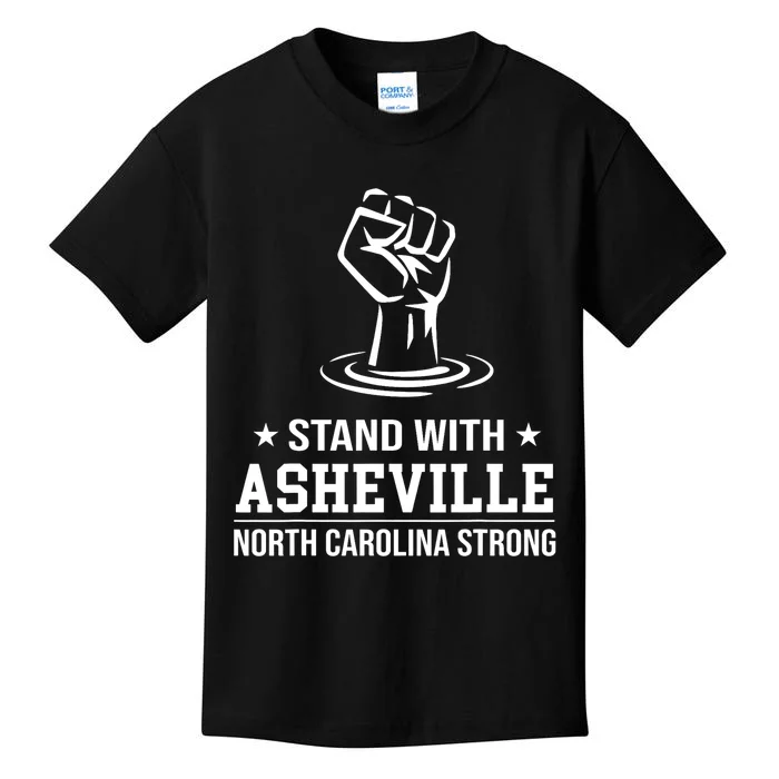 North Carolina Strong Asheville Nc Stand With Asheville 2024 Kids T-Shirt