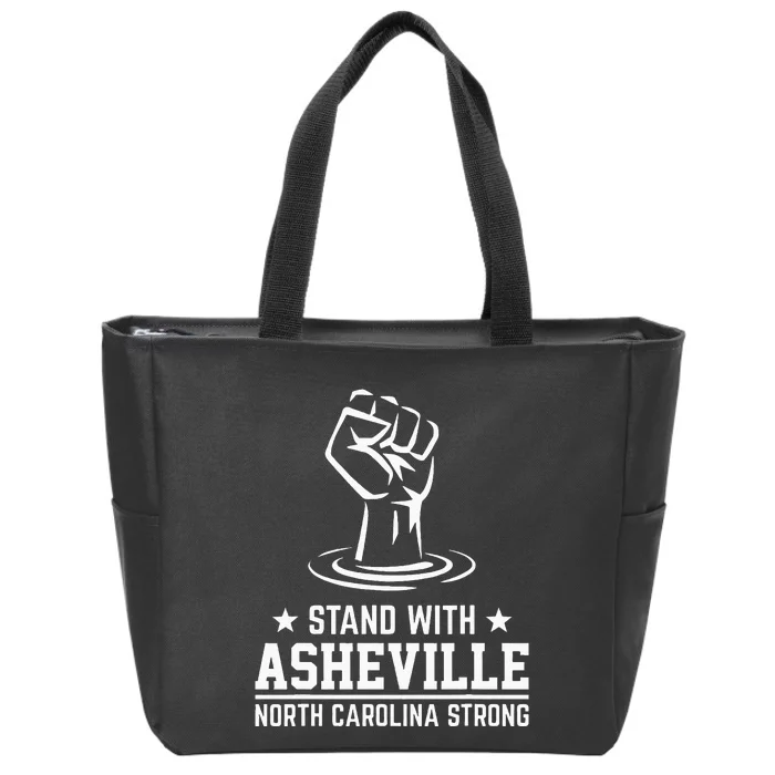 North Carolina Strong Asheville Nc Stand With Asheville 2024 Zip Tote Bag