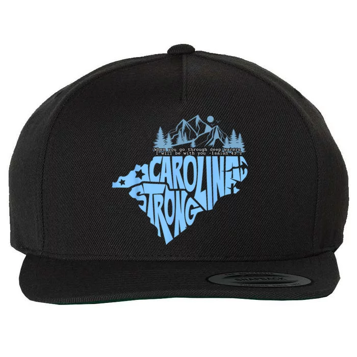 North Carolina Stronger Together Wool Snapback Cap