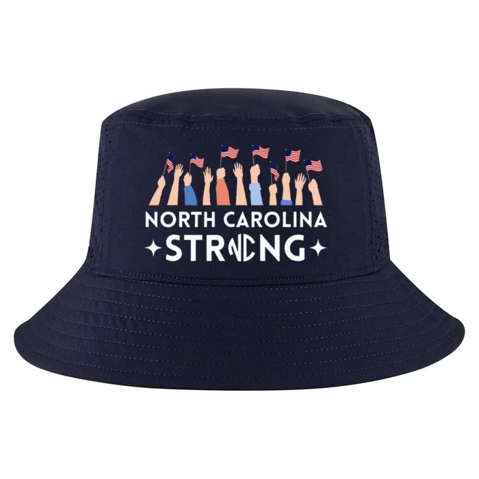 North Carolina Strong Support Nc Flag Cool Comfort Performance Bucket Hat