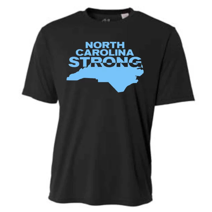 North Carolina Strong With Nc State And Love North Carolina Cooling Performance Crew T-Shirt