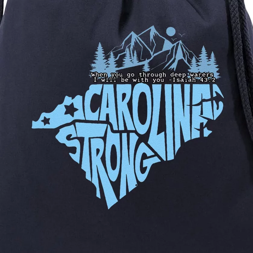 North Carolina Stronger Together Drawstring Bag