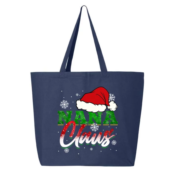 Nana Claus Santa Claus Chistmas Season Gift 25L Jumbo Tote