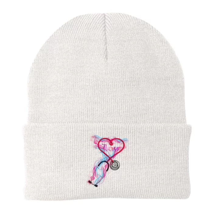 Nurse Colorful Stethoscope Heart Nurse Life Knit Cap Winter Beanie