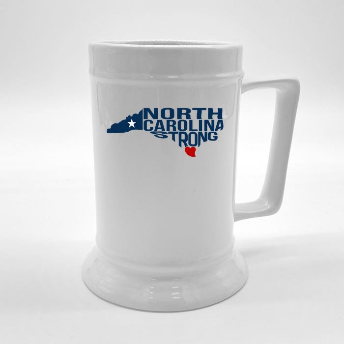 North Carolina Strong With Nc State And Love North Carolina Front & Back Beer Stein