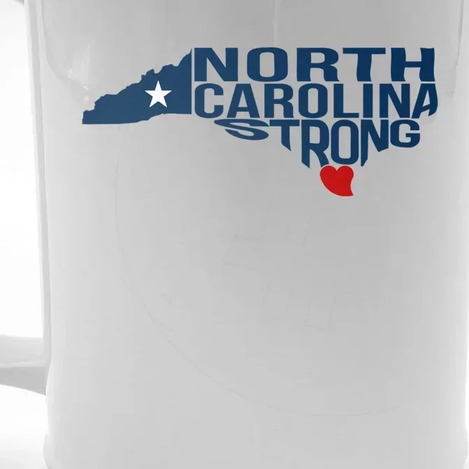 North Carolina Strong With Nc State And Love North Carolina Front & Back Beer Stein