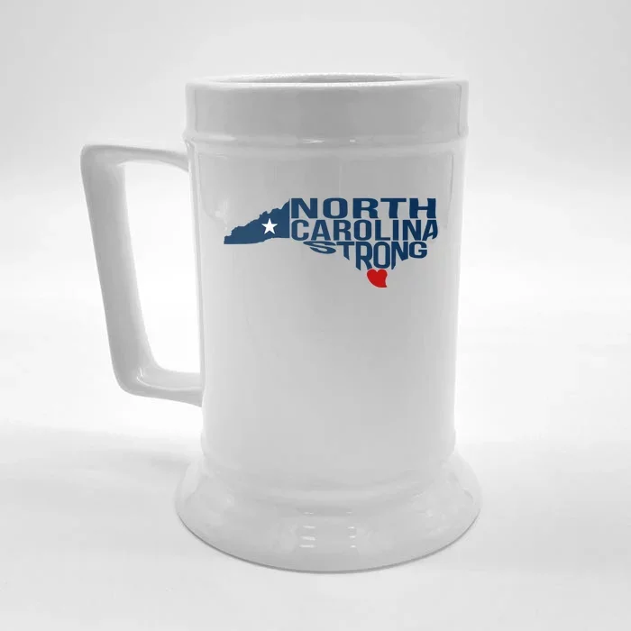 North Carolina Strong With Nc State And Love North Carolina Front & Back Beer Stein