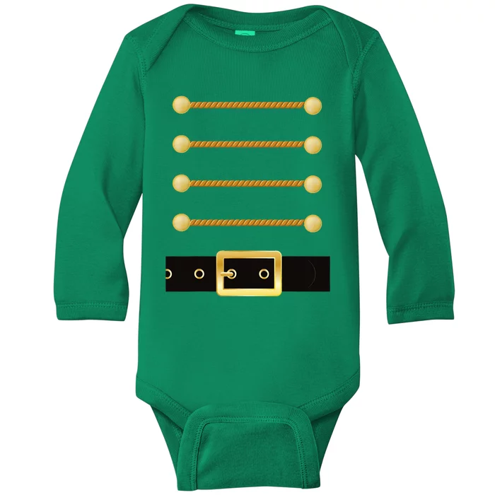 Nutcracker Character Soldier Costume Uniform Christmas Baby Long Sleeve Bodysuit