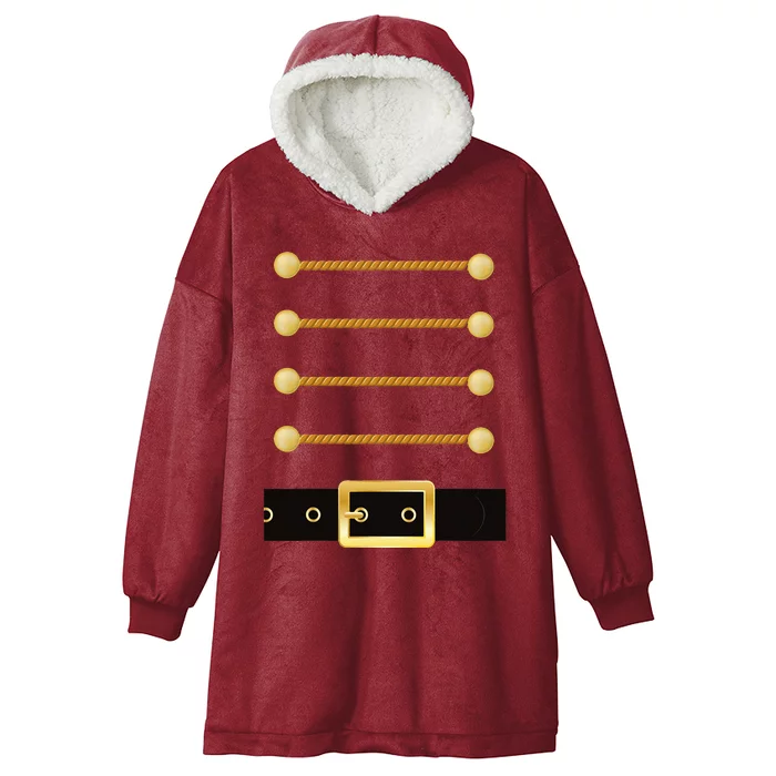 Nutcracker Character Soldier Costume Uniform Christmas Hooded Wearable Blanket