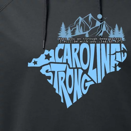 North Carolina Stronger Together Performance Fleece Hoodie