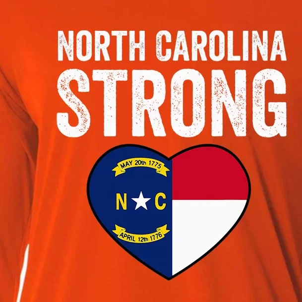 North Carolina Strong With Nc State And Love Cooling Performance Long Sleeve Crew