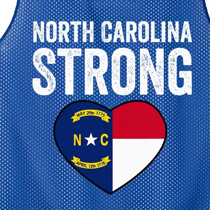 North Carolina Strong With Nc State And Love Mesh Reversible Basketball Jersey Tank