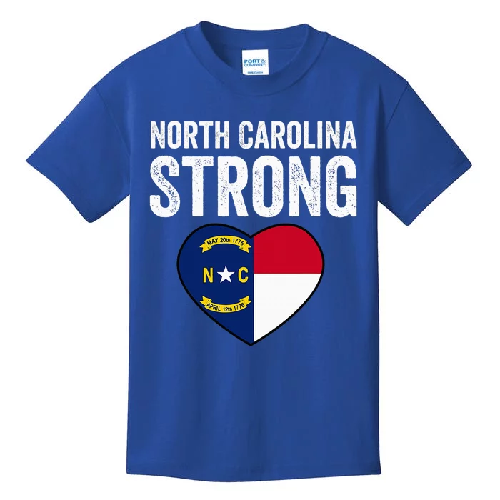 North Carolina Strong With Nc State And Love Kids T-Shirt