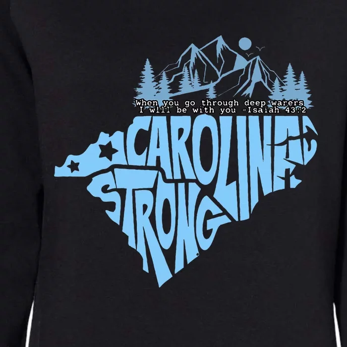 North Carolina Stronger Together Womens California Wash Sweatshirt