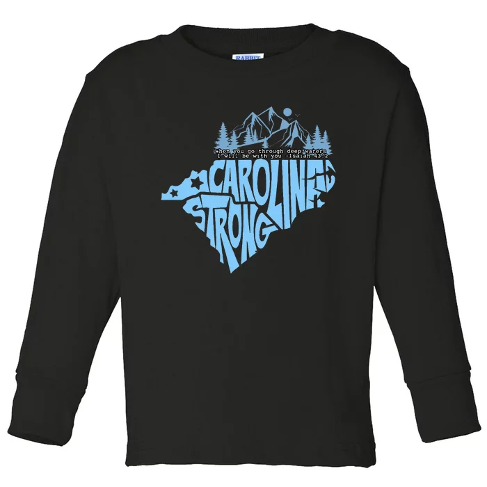 North Carolina Stronger Together Toddler Long Sleeve Shirt