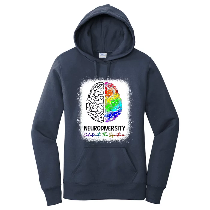 Neurodiversity Clebrate Spectrum Autism Awareness Acceptance Funny Gift Women's Pullover Hoodie