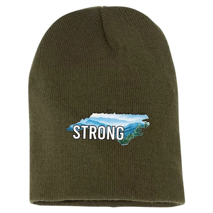 North Carolina Strong Nc State Short Acrylic Beanie