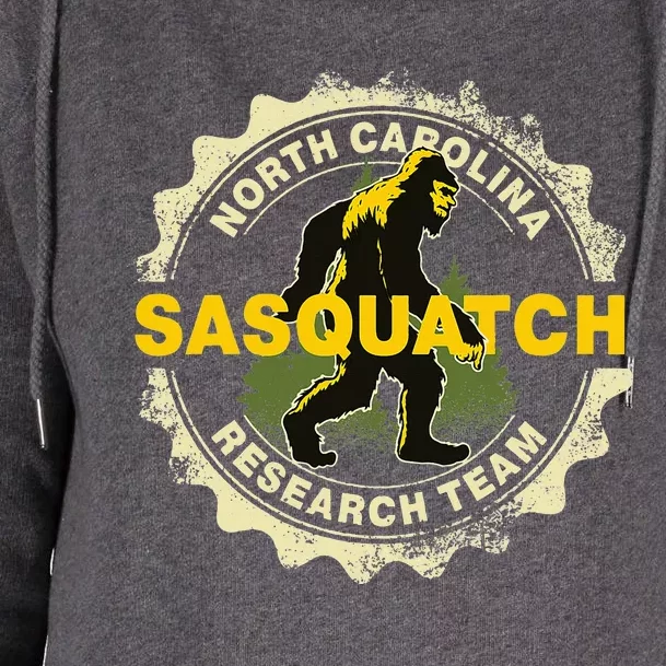 North Carolina Sasquatch Research Team Bigfoot Believer Fan Womens Funnel Neck Pullover Hood