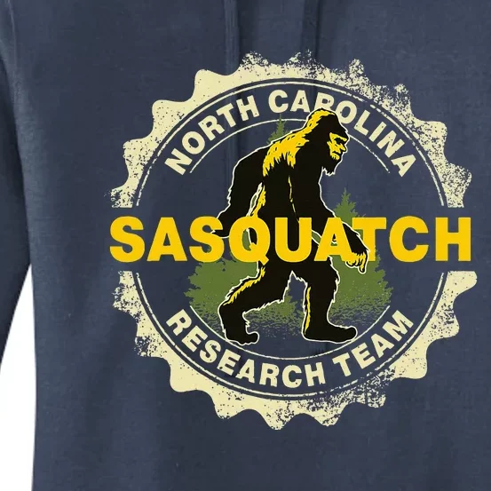 North Carolina Sasquatch Research Team Bigfoot Believer Fan Women's Pullover Hoodie