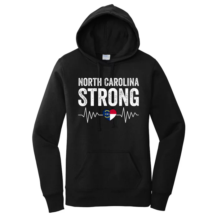 North Carolina Strong With Nc State And Love North Carolina Women's Pullover Hoodie