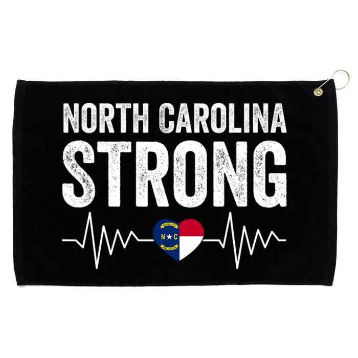 North Carolina Strong With Nc State And Love North Carolina Grommeted Golf Towel