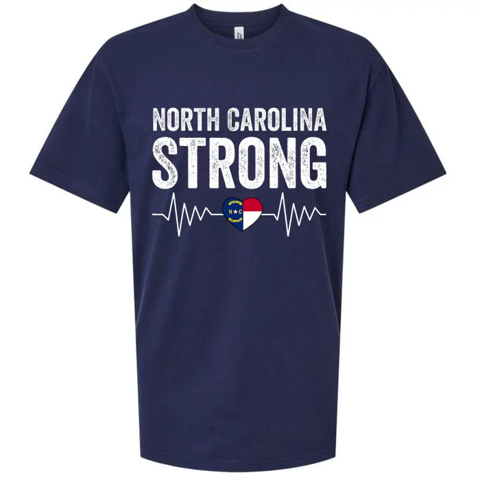 North Carolina Strong With Nc State And Love North Carolina Sueded Cloud Jersey T-Shirt