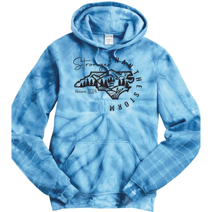 North Carolina Strong Hurricane Helene Flooding Fundraiser Tie Dye Hoodie