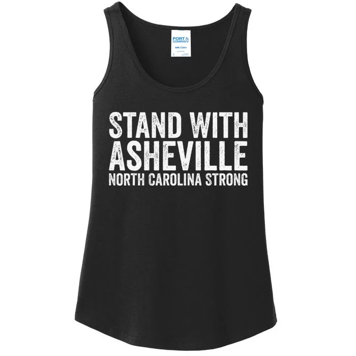 North Carolina Strong Asheville Nc Stand With Asheville 2024 Ladies Essential Tank