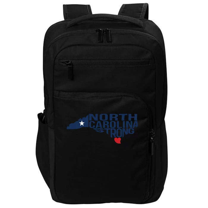 North Carolina Strong With Nc State And Love North Carolina Impact Tech Backpack