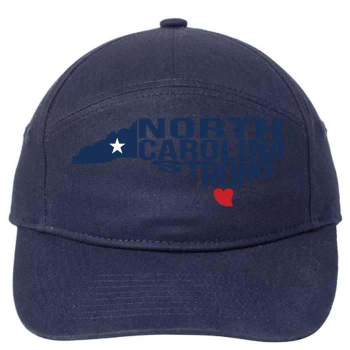 North Carolina Strong With Nc State And Love North Carolina 7-Panel Snapback Hat